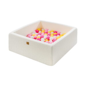 Bouclé Ball Pit — 90×90 cm, Pastel